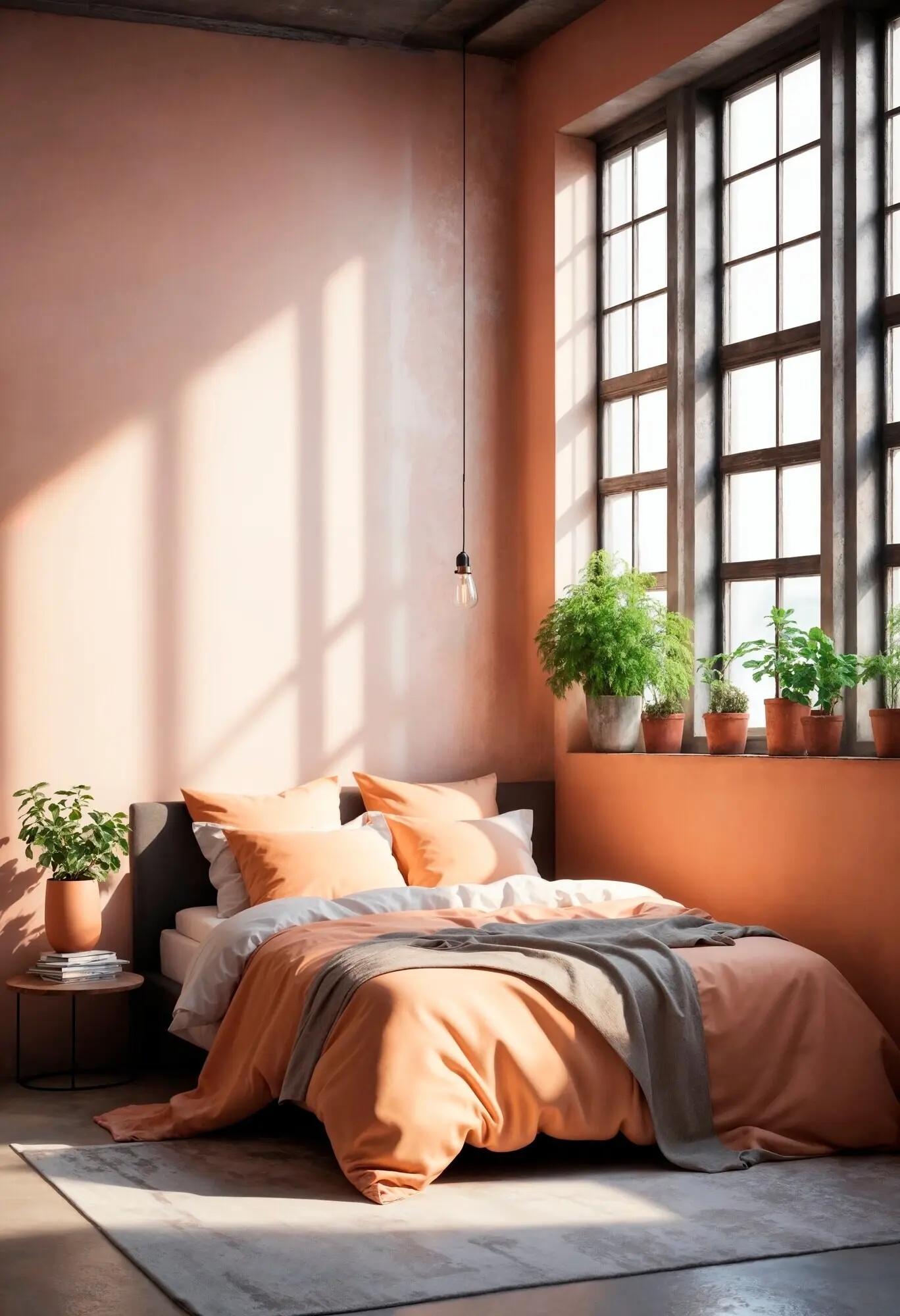 Realistische Innenraumgestaltung mit Möbeln